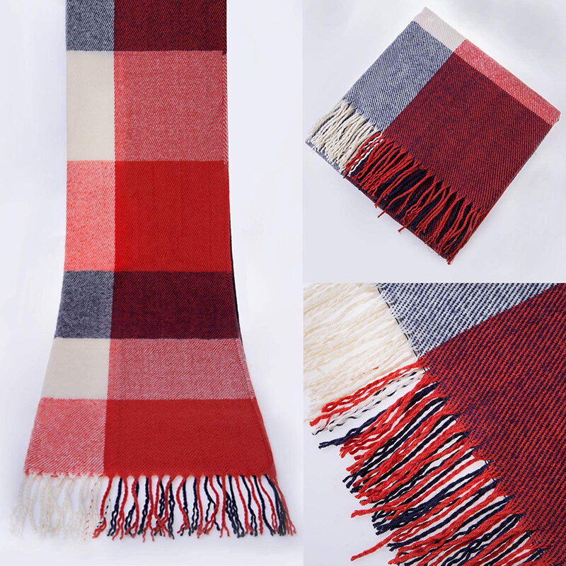 Autumn/winter children's plaid scarf  for boys, girls and babies