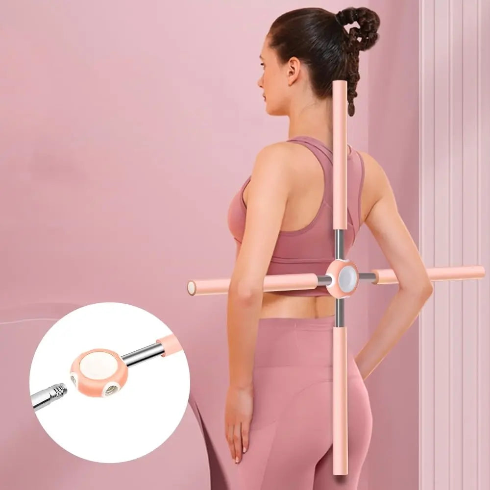 Posture Stick Pole Retractable Yoga Back Stick Children Adult