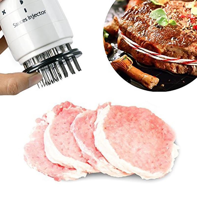 Professional Meat Injector Tenderizer Stainless Steel Blade 3OZ Marinade Injector