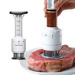 Professional Meat Injector Tenderizer Stainless Steel Blade 3OZ Marinade Injector
