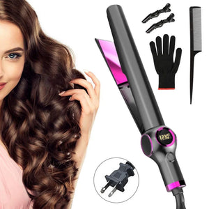 Two-In-One  Curling And Straightening  Fast Heating Hair Straightener