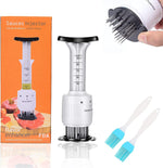 Professional Meat Injector Tenderizer Stainless Steel Blade 3OZ Marinade Injector