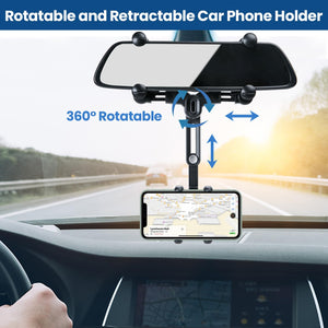 , 360 Degree Rotation Universal Cell Phone Holder for Car Clip Mount Stand