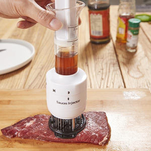 Professional Meat Injector Tenderizer Stainless Steel Blade 3OZ Marinade Injector