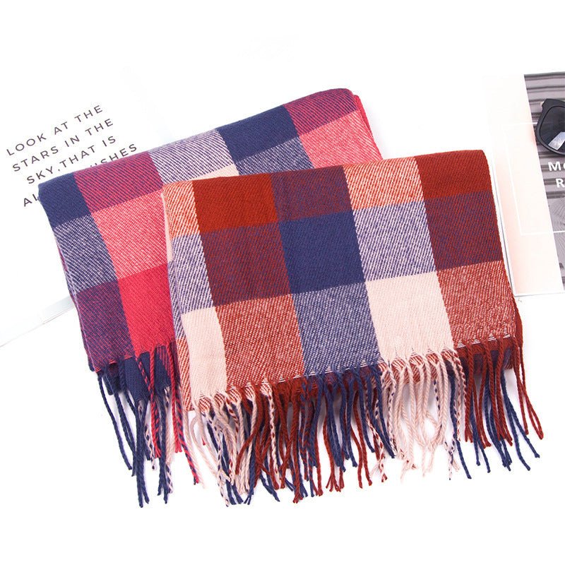 Autumn/winter children's plaid scarf  for boys, girls and babies