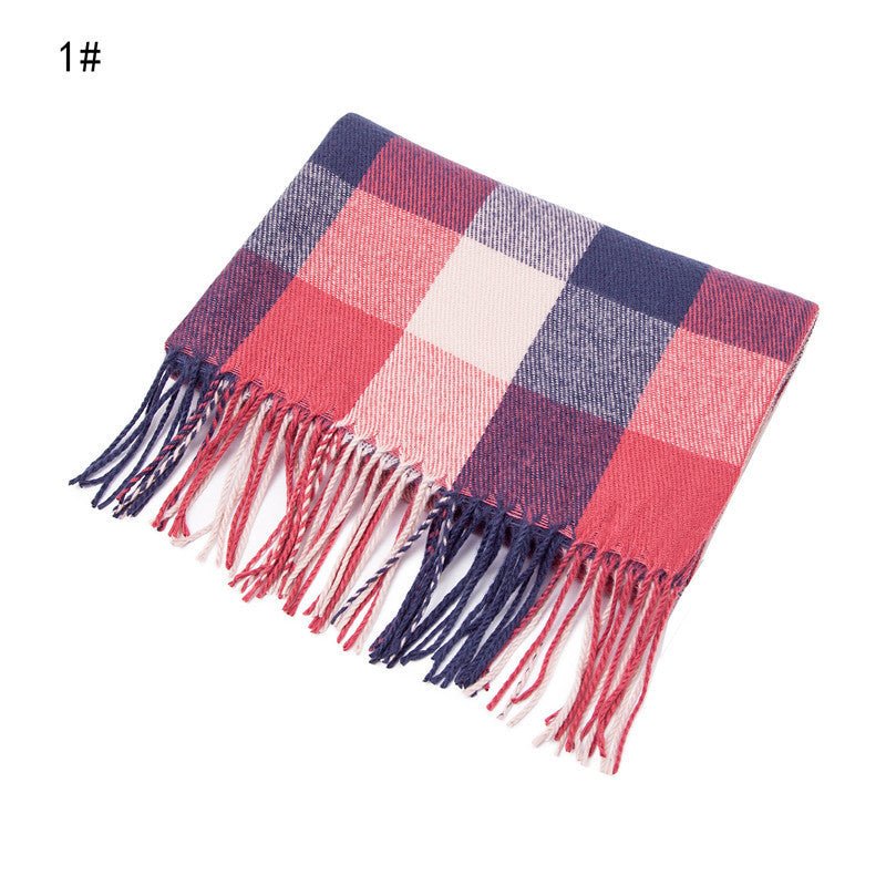 Autumn/winter children's plaid scarf  for boys, girls and babies