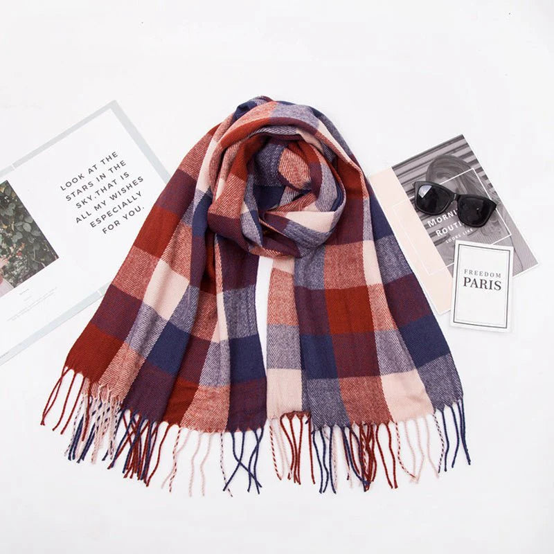 Autumn/winter children's plaid scarf  for boys, girls and babies
