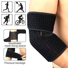 ports Elbow Support Bandage Adjustable Sports Safety Arm Sleeve Pad