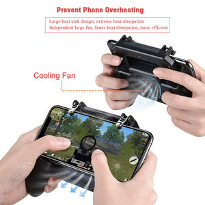 New-Mobile Gaming Controller With Cooling Fan For PUBG Trigger