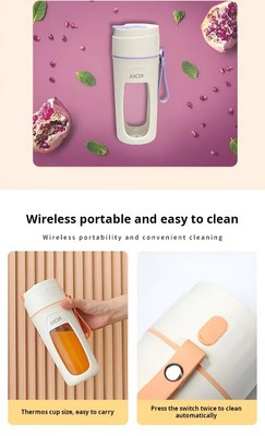 Outdoor Multi-Function Juicer Cup Shatter Ice 8 Blades