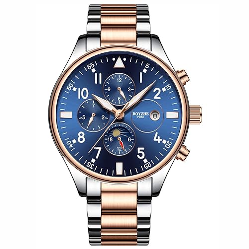 Luxury Full Automatic Mechanical Men's Watches Luminous Multi-function